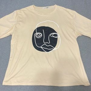 soft, casual graphic tee